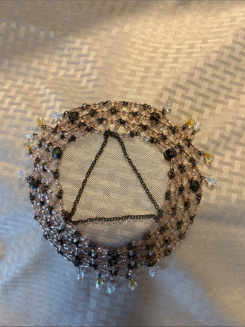 Vintage Beaded Juliet/Chainmail/Flapper Cap